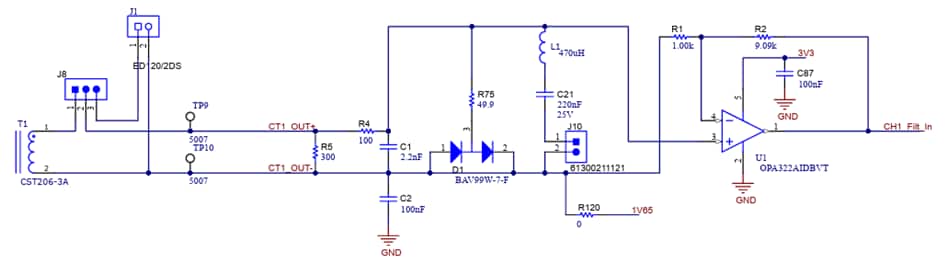 Application Circuit Diagram - Texas Instruments TIEVM-ARC-AFE Evaluation Module